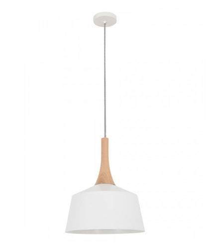 NORDIC Modern Scandinavian Angled Dome Pendant Light - Small / White - CLA Lighting