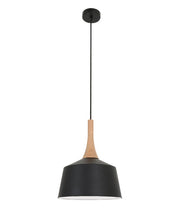 NORDIC Modern Scandinavian Angled Dome Pendant Light - Small / Black - CLA Lighting