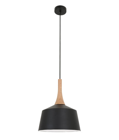 NORDIC Modern Scandinavian Angled Dome Pendant Light - Small / Black - CLA Lighting