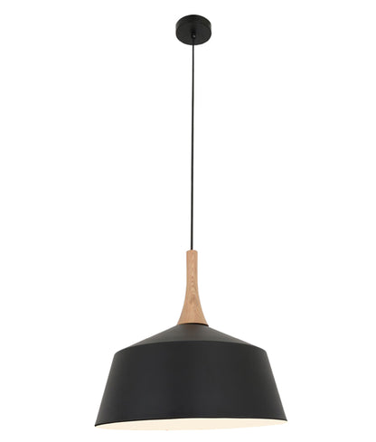 NORDIC Modern Scandinavian Angled Dome Pendant Light - Medium / Black - CLA Lighting
