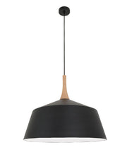 NORDIC Modern Scandinavian Angled Dome Pendant Light - Large / Black - CLA Lighting