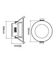 CLA Lighting NOVADLUX02 downlight dimensions diagram