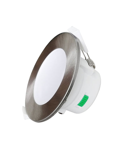 CLA Lighting NOVADLUX02: LED Dimmable Tri-CCT with Changeable Clip Faceplate Recessed Downlights Downlight + Faceplate (Satin Chrome)