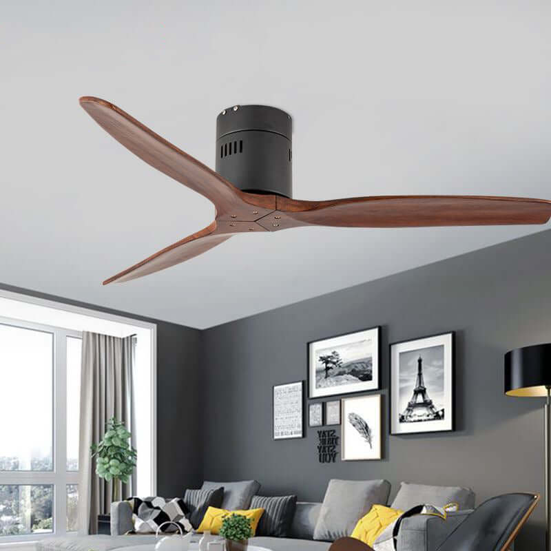3 Wood Blades Ceiling Fan 52'' Ceiling Fan with Remote Control CF-5207