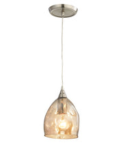 CLA Lighting ORDITO: Abstract Chrome With Glass Ellipse Pendant Lights - Champagne - CLA Lighting