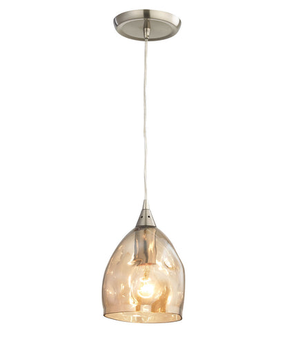CLA Lighting ORDITO: Abstract Chrome With Glass Ellipse Pendant Lights - Champagne - CLA Lighting