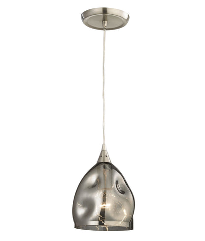 CLA Lighting ORDITO: Abstract Chrome With Glass Ellipse Pendant Lights - Black Chrome - CLA Lighting
