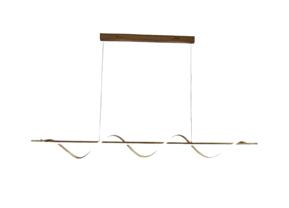 QZAO YF632-12/GD Gold Linear LED Pendant Light