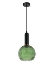 PELOTA: Modern Interior Wine Glass Segmented Glass Pendant Lights - Green - CLA Lighting