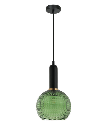PELOTA: Modern Interior Wine Glass Segmented Glass Pendant Lights - Green - CLA Lighting