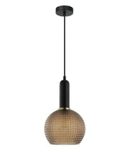 PELOTA: Modern Interior Wine Glass Segmented Glass Pendant Lights - Amber - CLA Lighting