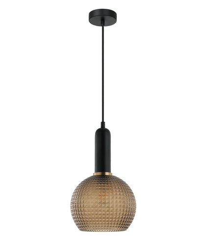 PELOTA: Modern Interior Wine Glass Segmented Glass Pendant Lights - Amber - CLA Lighting
