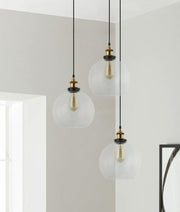 CLA Lighting PESINI clear glass pendant application image