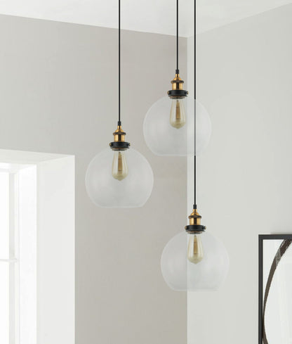 CLA Lighting PESINI clear glass pendant application image