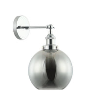 CLA Lighting PESINI5W PESINI Smokey Black Glass / Chrome Highlight wall light