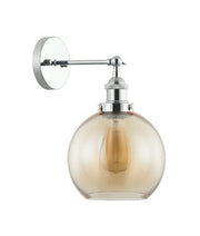 CLA Lighting PESINI6W PESINI Amber Glass / Chrome Highlight wall light