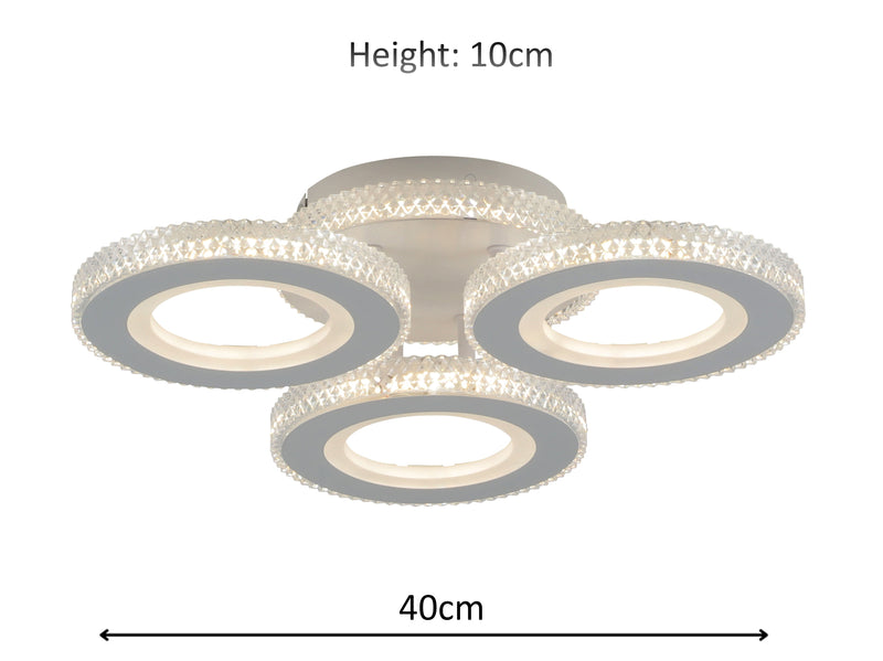Lira 50W Tri-Colour Dimmable Ceiling Light - image 5