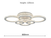 Ava 64W Tri-Colour Dimmable Ceiling Chandelier - image 5