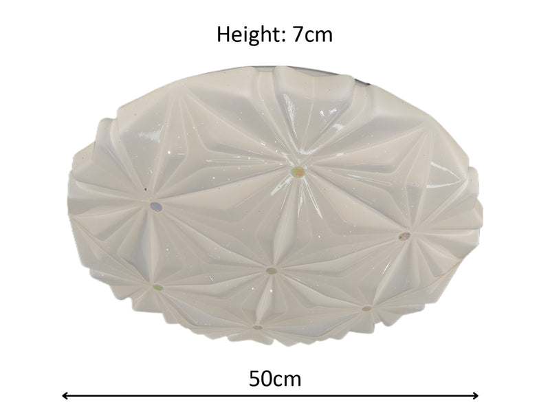 Fiora 36W Tri-Colour Dimmable Ceiling Oyster Light - image 5