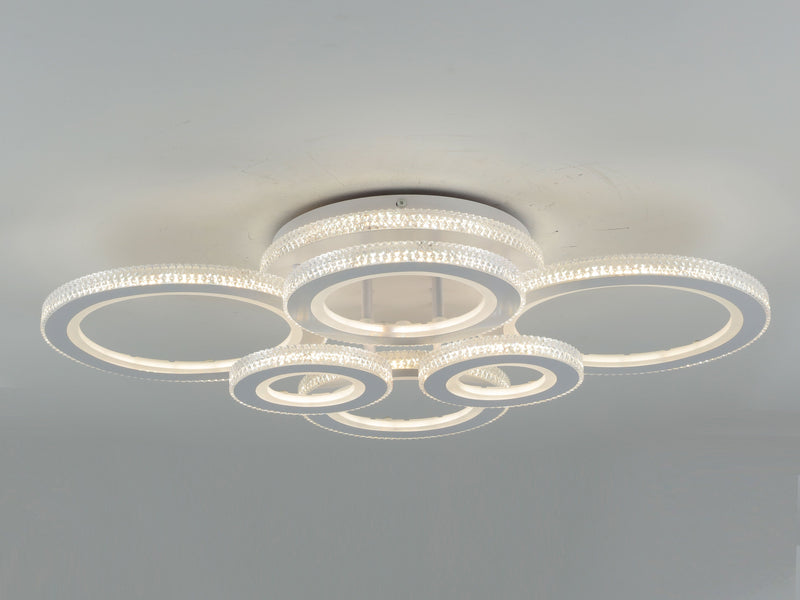 Ava 64W Tri-Colour Dimmable Ceiling Chandelier - image 2