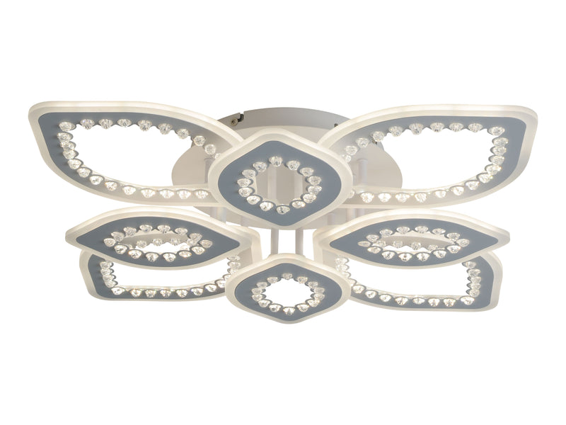 Elara 122W Tri-Colour Dimmable Ceiling Chandelier