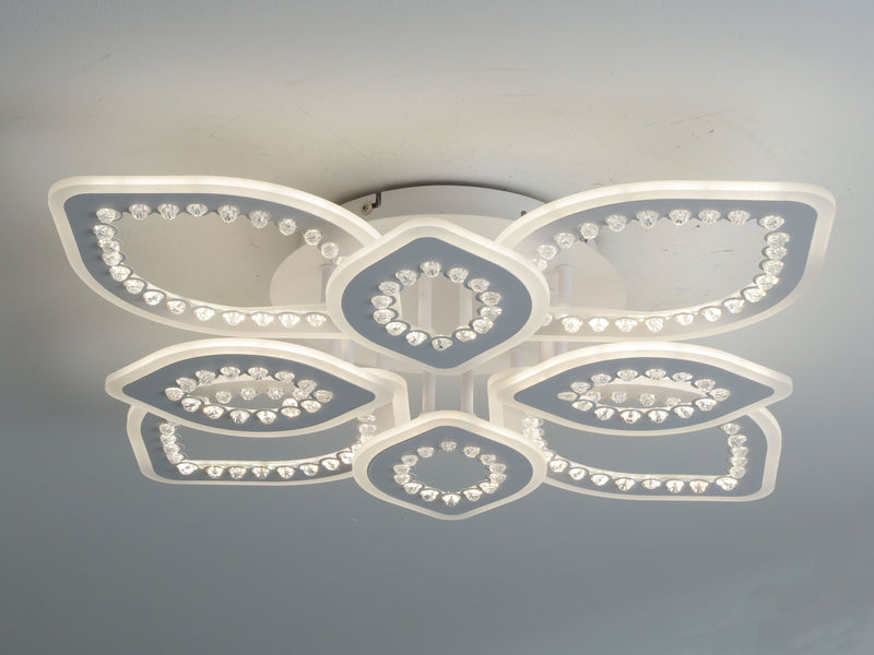 Elara 122W Tri-Colour Dimmable Ceiling Chandelier - image 2