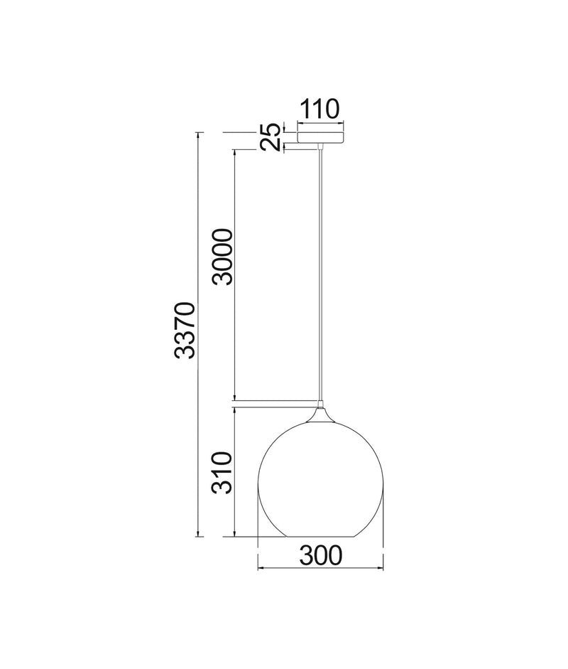 CLA Lighting ROCHE: Interior Wine Glass Shape Matte Gold / Chrome Glass Pendant Lights dimensions diagram