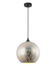 CLA Lighting ROCHE: Interior Wine Glass Shape Matte Gold / Chrome Glass Pendant Lights - Chrome