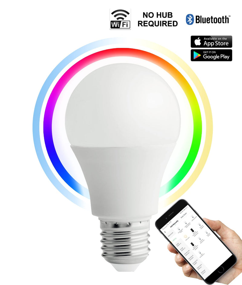 CLA Lighting SMTGLS LED Smart Dimmable Tri-CCT+RGB GLS Globes (10W) SMTGLS1
