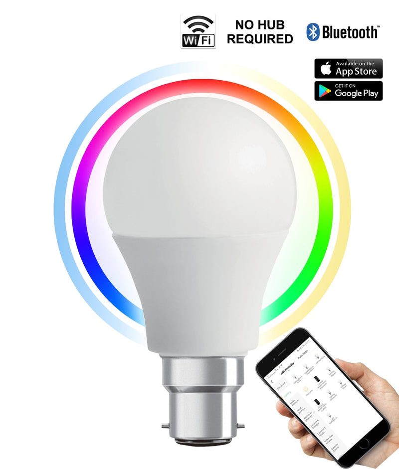 CLA Lighting SMTGLS LED Smart Dimmable Tri-CCT+RGB GLS Globes (10W) SMTGLS2