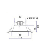 CLA Lighting SMTNOVA LED Smart White Round Dimmable Tri-CCT+RGB Downlight dimensions diagram