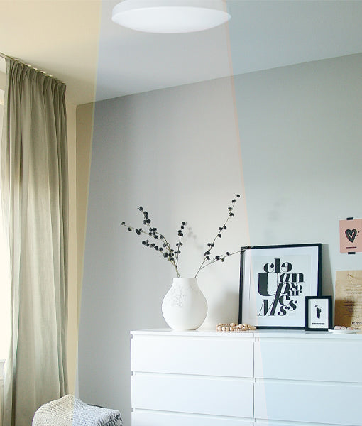 CLA Lighting SMTOYS LED Smart White Round Dimmable Tri-CCT Oyster Light application image