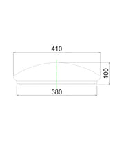 CLA Lighting SMTOYS LED Smart White Round Dimmable Tri-CCT Oyster Light dimensions diagram