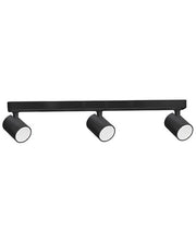 SPOT: Interior GU10 3 Lights Adjustable Bar Base Surface Mounted Spot Lights - Matte Black - CLA Lighting