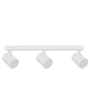 SPOT: Interior GU10 3 Lights Adjustable Bar Base Surface Mounted Spot Lights - Matte White - CLA Lighting