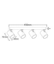 CLA Lighting SPOT-BAR4 dimensions diagram
