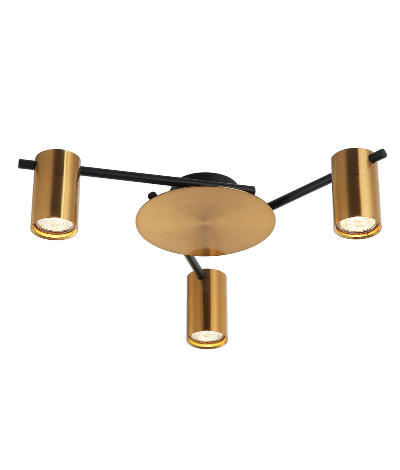 CLA Lighting TACHE1 TACHE Antique Brass 3 Lights adjustable ceiling spot light