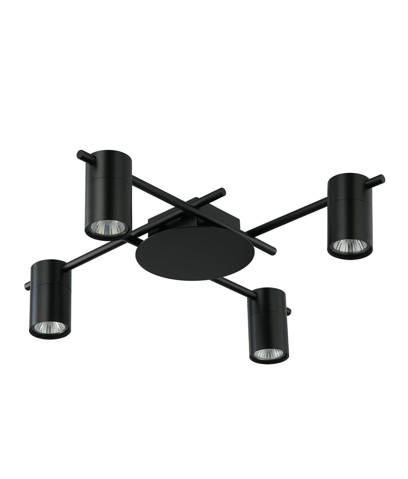 CLA Lighting TACHE11 TACHE Matte Black 4 Lights adjustable ceiling spot light