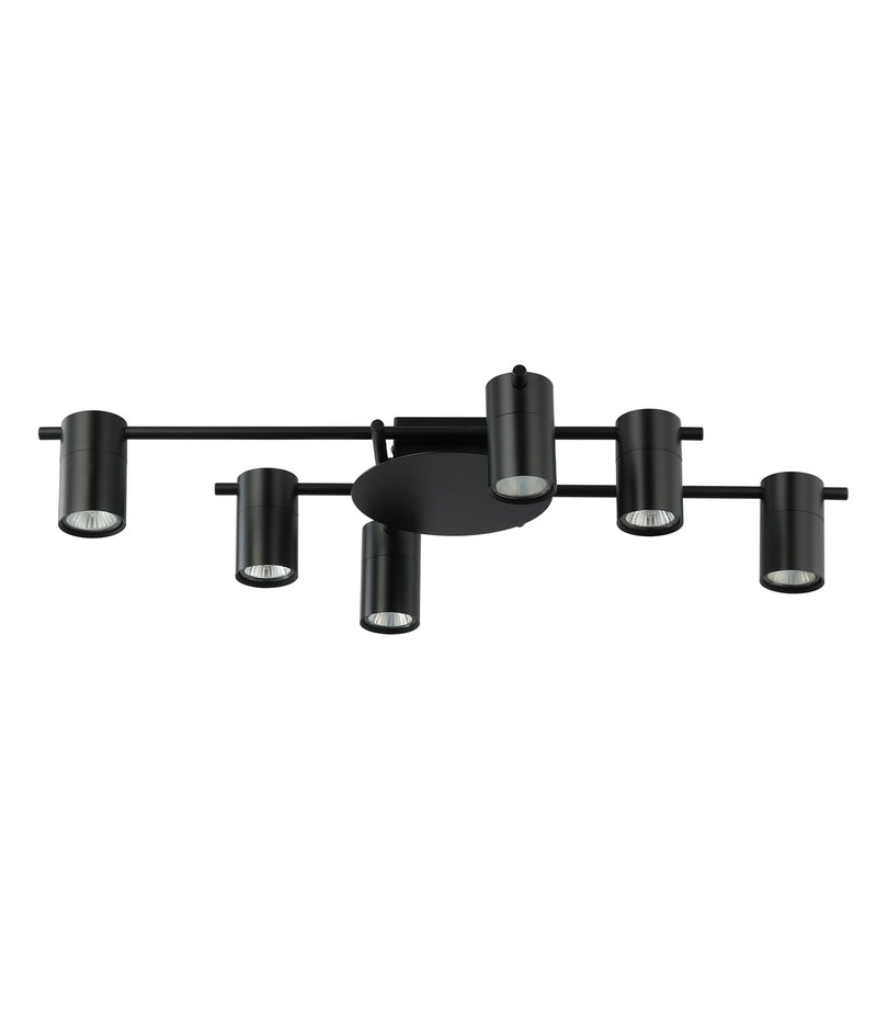 CLA Lighting TACHE12 TACHE Matte Black 6 Lights adjustable ceiling spot light