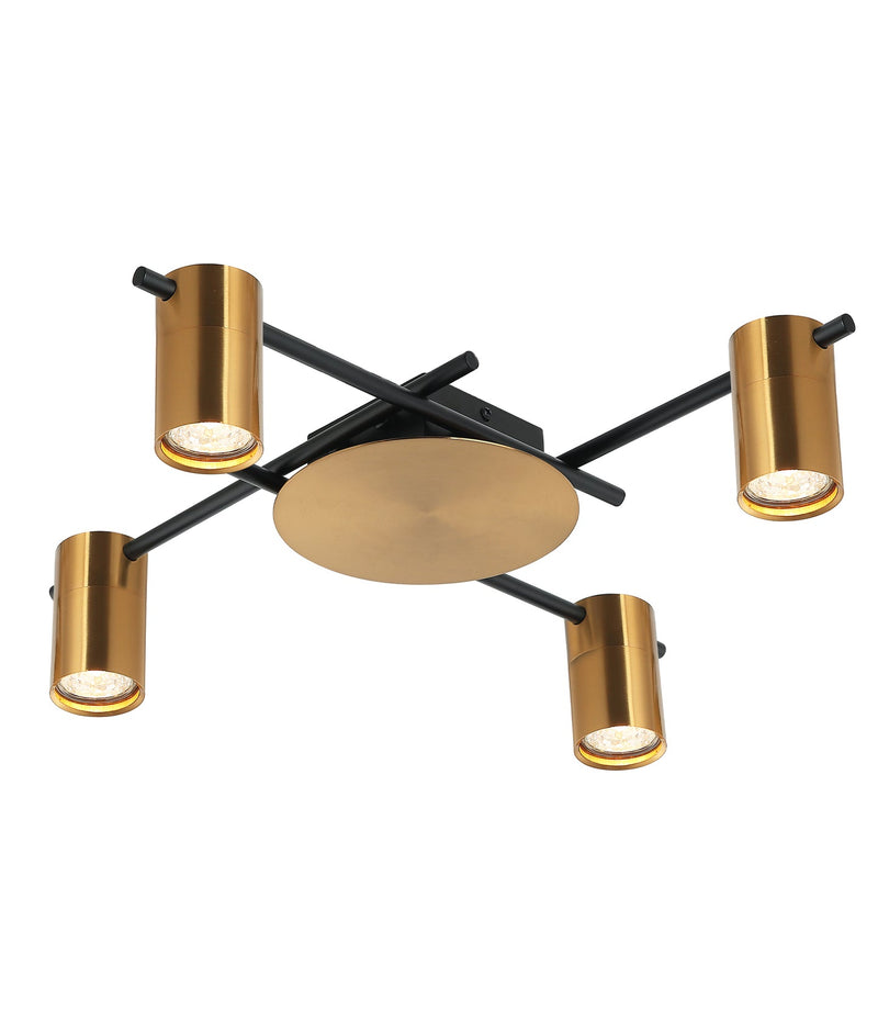 CLA Lighting TACHE2 TACHE Antique Brass 4 Lights adjustable ceiling spot light