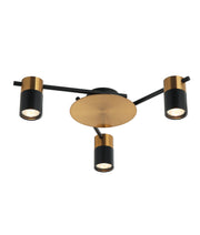 CLA Lighting TACHE4 TACHE Antique Brass / Matte Black 3 Lights adjustable ceiling spot light
