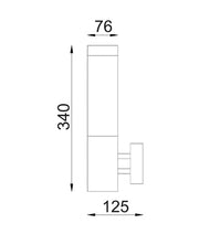 CLA Lighting TORRE: Exterior E27 Surface Mounted Wall Lights IP44 TORRE dimensions diagram