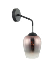 CLA Lighting VINUM: Interior Wine Glass Shape Wall Lights VINUM lit image - copper