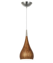 ZARA: Modern Bell Shape Pendant Lights - Burl Wood - CLA Lighting