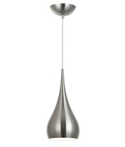 ZARA: Modern Bell Shape Pendant Lights - Satin Nickel - CLA Lighting