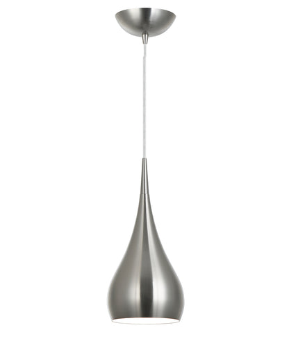 ZARA: Modern Bell Shape Pendant Lights - Satin Nickel - CLA Lighting