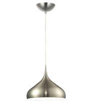 ZARA: Modern Dome Shape Pendant Lights - Satin Nickel - CLA Lighting