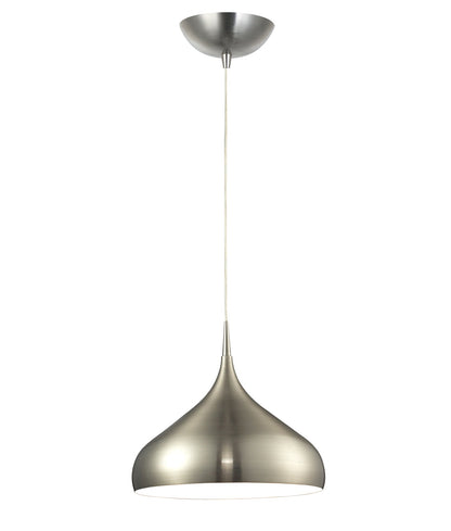ZARA: Modern Dome Shape Pendant Lights - Satin Nickel - CLA Lighting