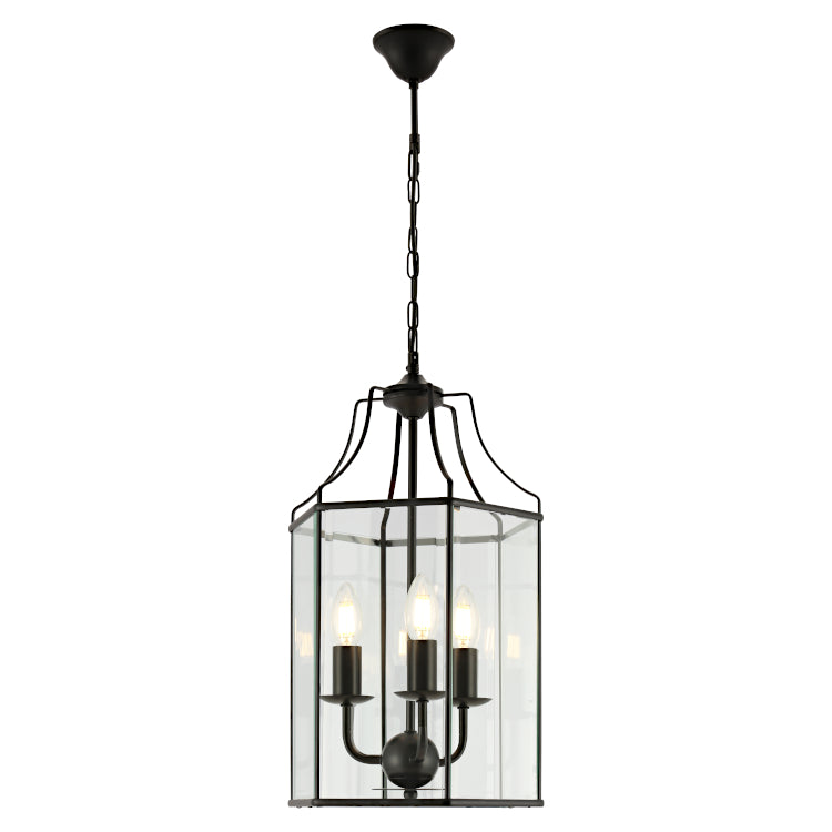 Cougar Lighting Arcadia 3LT Pendant - Black - ARCA3PBLK