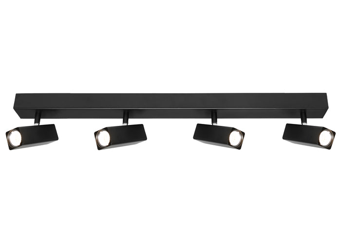 Cougar Lighting Artemis 4LT 20W Rail Black - ART4RBLK